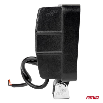 AMiO Krachtige Werklamp AWL05 EMC 108x108 48W PLAT 9 - 60V Verstraler Spot Robuust Offroad - VCTparts.nl