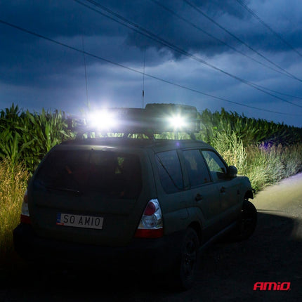 AMiO Krachtige Werklamp AWL07 9 LED FLOOD 9 - 36V Verstraler Spot Robuust Offroad - VCTparts.nl