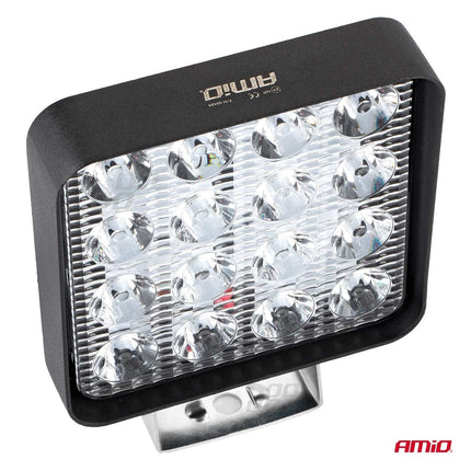 AMiO Krachtige Werklamp AWL10 16LED FLOOD 9 - 36V Verstraler Spot Robuust Offroad - VCTparts.nl
