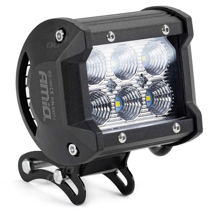 AMiO Krachtige Werklamp AWL17 6LED FLOOD 9 - 36V Verstraler Spot Robuust Offroad - VCTparts.nl