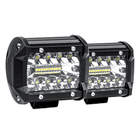 AMiO Krachtige Werklamp Verstraler Spot Rond Diverse Toepassingen (20 LED 9 - 36v) 6000K Wit 2 stuks (set) - VCTparts.nl