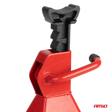 AMiO Kriksteunen Set 2 Stuks - 2 Ton Draagkracht voor Veilige Ondersteuning Rood - VCTparts.nl