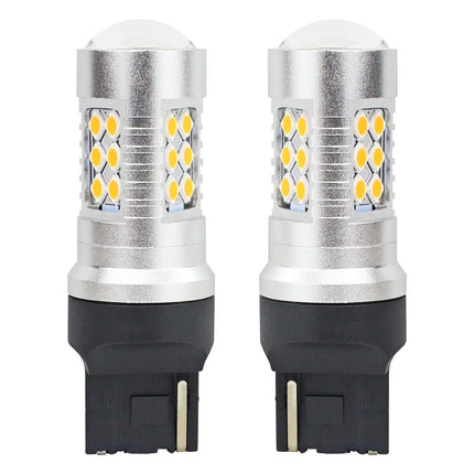 AMiO LED CANBUS 3030 24SMD T20 7440 WY21W Oranje 12V/24V - VCTparts.nl