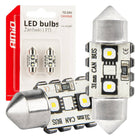 AMiO LED CANBUS lampen 12SMD Festoon C5W 3838 31mm Wit 12/24V - VCTparts.nl