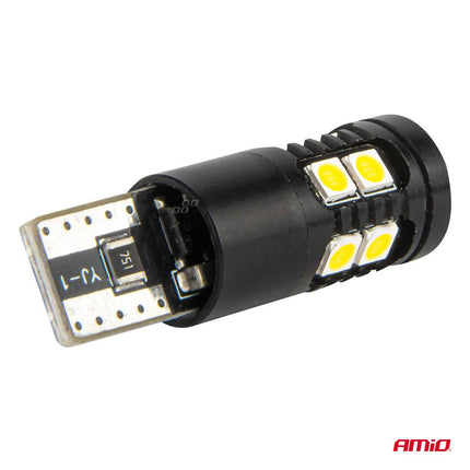 AMiO LED CANBUS - lampen T10 W5W 13SMD 3030 Wit 12V/24V - VCTparts.nl