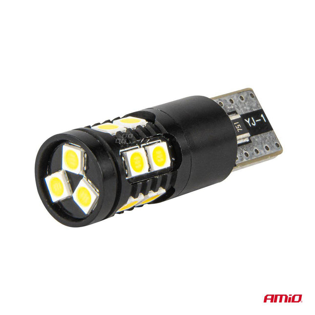 AMiO LED CANBUS - lampen T10 W5W 13SMD 3030 Wit 12V/24V - VCTparts.nl
