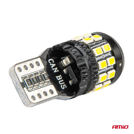AMiO LED CANBUS - lampen T10 W5W 27SMD 2016 Wit 12V/24V - VCTparts.nl