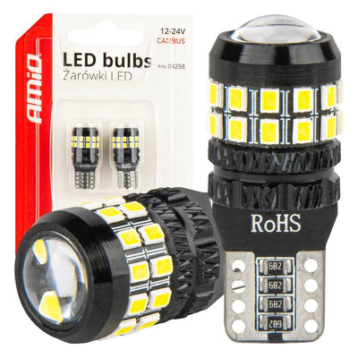 AMiO LED CANBUS-lampen T10 W5W 27SMD 2016 Wit 12V/24V