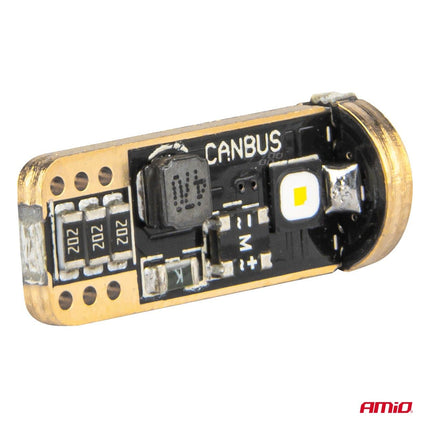 AMiO LED CANBUS - lampen T10 W5W 3SMD 3838 Wit 12V/24V - VCTparts.nl
