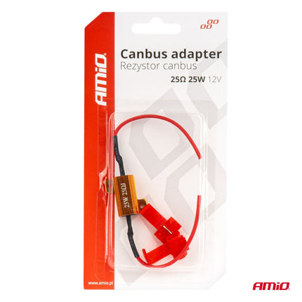 AMiO AMIO LED Canbus Weerstand 25 Ohm 25W - Voorkomt CANBUS Foutmeldingen Storing Oplossen AMiO 4