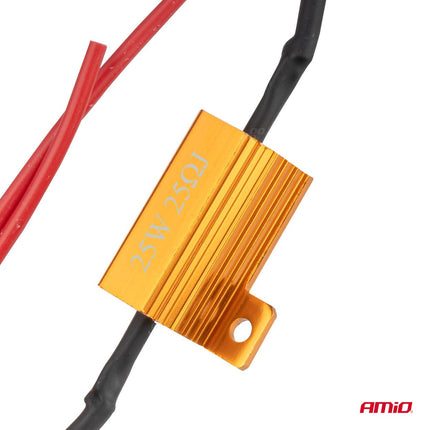 AMiO AMIO LED Canbus Weerstand 25 Ohm 25W - Voorkomt CANBUS Foutmeldingen Storing Oplossen AMiO 2