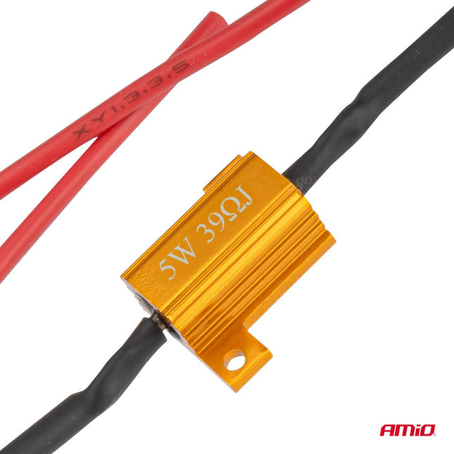 AMiO AMIO LED Canbus Weerstand 39 Ohm 5W - Voorkomt CANBUS Foutmeldingen Storing Oplossen AMiO 2