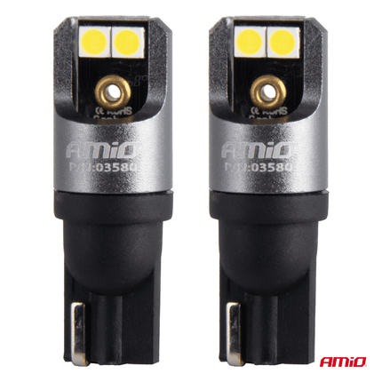 AMiO LED H7 + T10 Koplampen & Parkeerlichten Hybrid series 6000K Wit - 5600LM Canbus 60W - VCTparts.nl