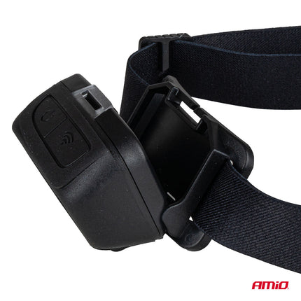 AMiO LED Hoofdlamp COB 1800mAh met Bewegingssensor - USB Oplaadbaar en Verstelbare Hoofdband - Voor Outdoor Workshop en Noodsituaties - VCTparts.nl