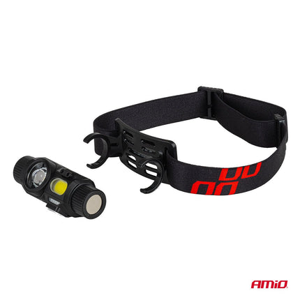 AMiO AMiO LED Hoofdlamp XPG+COB 1200mAh Met Bewegingssensor - USB Oplaadbaar en Verstelbare Hoofdband - voor Werk Outdoor en Noodsituaties AMiO 5