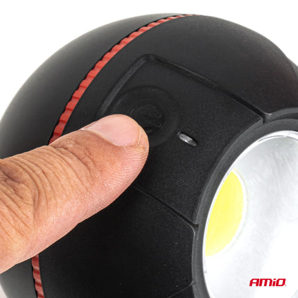 AMiO LED Inspectielamp met COB-technologie 4W 2200mAh Afneembaar - Werklamp voor Garage en Werkplaats AMiO 4