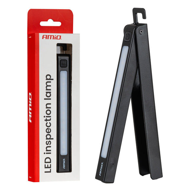 AMiO LED Inspectielamp XTE+SMD 600mAh met Multi - Lichtmodi - Compact en Oplaadbaar - Voor Werkplaats Thuis en Noodsituaties - VCTparts.nl