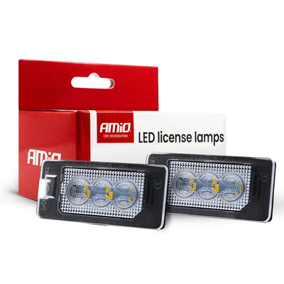 AMiO LED Kentekenverlichting CLP02 HP voor BMW – High Power LED – Canbus Foutvrij – Plug en Play Set van 2 Nummerplaatverlichting Lampen