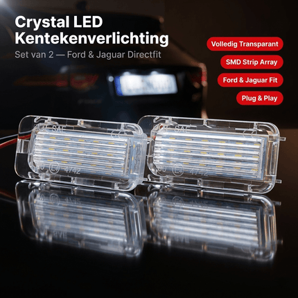 AMiO AMiO LED Kentekenverlichting CLP05 Ford Jaguar – Canbus Foutvrij – Plug en Play LED Set van 2 Nummerplaatverlichting Lampen AMiO 2