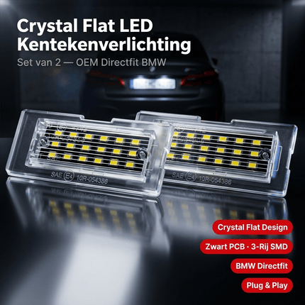 AMiO AMiO LED Kentekenverlichting CLP07 BMW X5 X3 – Canbus Foutvrij – Plug en Play LED Set van 2 Nummerplaatverlichting Lampen AMiO 2
