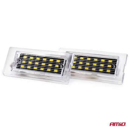 AMiO AMiO LED Kentekenverlichting CLP07 BMW X5 X3 – Canbus Foutvrij – Plug en Play LED Set van 2 Nummerplaatverlichting Lampen AMiO 3