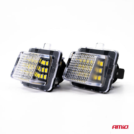 AMiO AMiO LED Kentekenverlichting CLP08 voor Mercedes - Benz E/C/CL/S - Class – Canbus Foutvrij – Plug en Play Set van 2 Nummerplaatverlichting Lampen AMiO 3