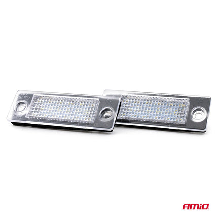 AMiO AMiO LED Kentekenverlichting CLP09 VAG – Set van 2 Universele Nummerplaatverlichting Lampen voor VAG Volkswagen VW Skoda AMiO 3