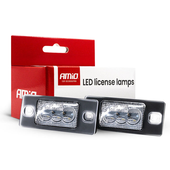 AMiO AMiO LED Kentekenverlichting CLP11 HP PORSCHE en VAG – Set van 2 - High Power LED - Nummerplaatverlichting Lampen voor VW, Skoda en Porsche AMiO 1