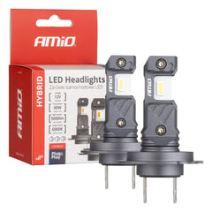 AMiO AMiO LED Koplampen Hybrid series H7 (H18) Wit 6000K - 5600LM Canbus 60W AMiO 1