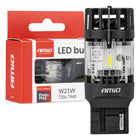 AMiO LED Lamp LumiTec T20S 7440 W21W 12V FULL CANBUS – Krachtige Witte LED Vervanger (1 stuk) - VCTparts.nl