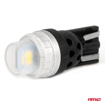 AMiO LED - lampen 360 Pure Light Serie STANDAARD T10 W5W 2x3020 SMD Wit 12V/24V - VCTparts.nl
