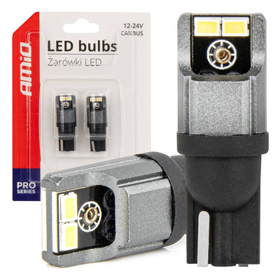 Amio LED lampes Canbus 2016 3020 4SMD T10 W5W W10W 12V / 24V