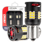 AMiO LED - LAMPEN CANBUS PRO - serie 1156 BA15S P21W R10W R5W 24x3020 SMD VENTILATOR Wit 12V/24V - VCTparts.nl