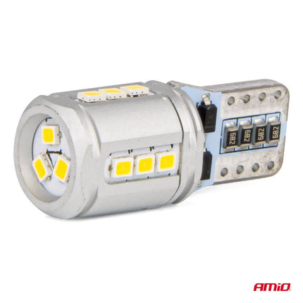 AMiO LED - lampen CANBUS T10e W5W 15x2016 SMD Wit 12V/24V - VCTparts.nl