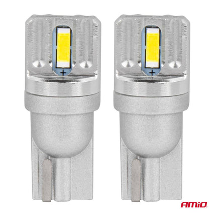 AMiO LED - lampen STANDAARD T10 W5W 2x1860 SMD Wit 12V/24V - VCTparts.nl