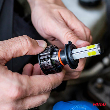 AMiO LED Mistlichten COB - serie H8/H9/H11 Wit - VCTparts.nl