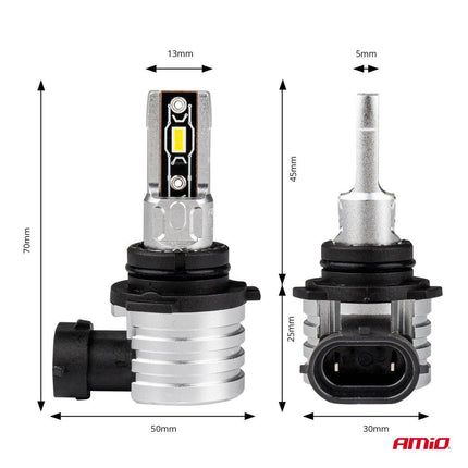 AMiO LED Mistlichten H - mini - serie HB4 9006 Wit - VCTparts.nl