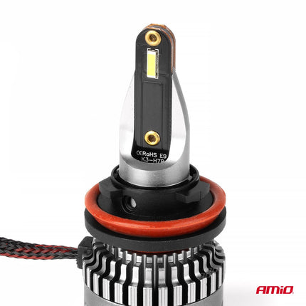 AMiO LED Mistlichten K3 - serie H8/H9/H11/H16 – 6000K Wit 12V CANBUS - VCTparts.nl