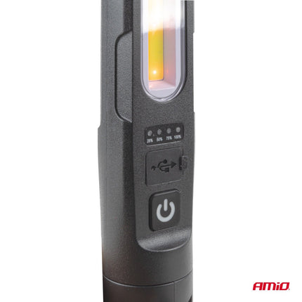 AMiO LED Werklamp met Magneet en Klem 4000mAh - Inspectielamp voor Garage en Werkplaats AMiO 7