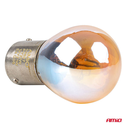 AMiO LumiTec PY21W Amber Chrome Halogeen Autolampen – BAU15s 12V 21W (2 stuks) - VCTparts.nl
