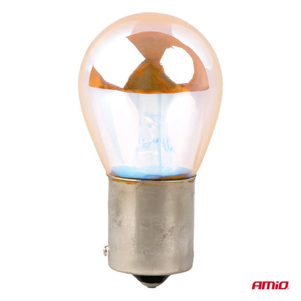 AMiO LumiTec PY21W Amber Chrome Halogeen Autolampen – BAU15s 12V 21W (2 stuks) - VCTparts.nl