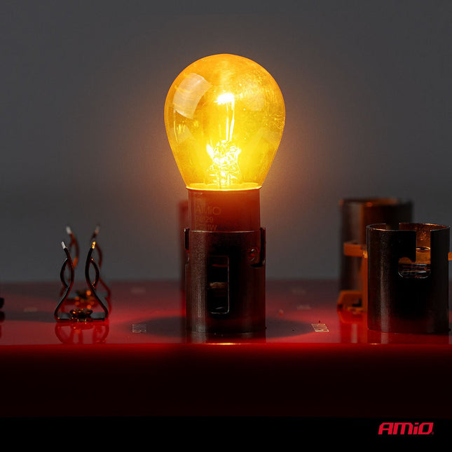 AMiO LumiTec PY21W Chrome Off - Road Halogeen Autolampen – Trillings - en Hittebestendig BAU15s 12V 21W (2 stuks) - VCTparts.nl