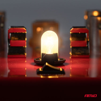 AMiO LumiTec WY5W Amber Chrome Halogeen Autolampen – W2.1x9.5d 12V 5W (2 stuks) - VCTparts.nl