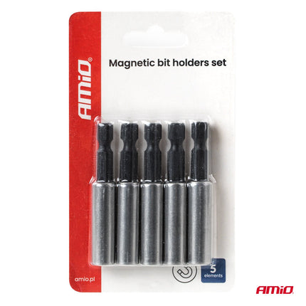 AMiO AMiO Magnetische Bithouders Set 5 - delig - HEX 1 - 4 inch Staal AMiO 5