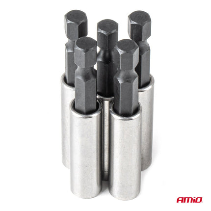 AMiO AMiO Magnetische Bithouders Set 5 - delig - HEX 1 - 4 inch Staal AMiO 2