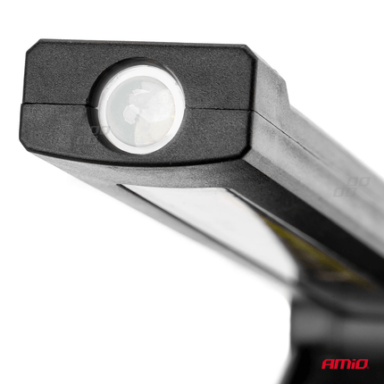 AMiO Magnetische Werklamp Inspectie Auto Zaklamp met Draadloze Lader Rood - Zwart - VCTparts.nl