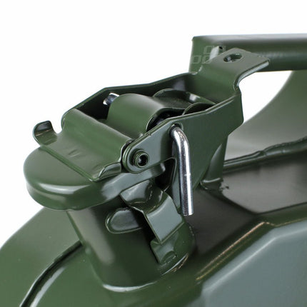 AMiO Metal Jerrycan 10L – UN - Gecertificeerde Metalen Brandstofcan Groen - Stalen Noodopslag Emergency Fuelcan Diesel Benzine - VCTparts.nl