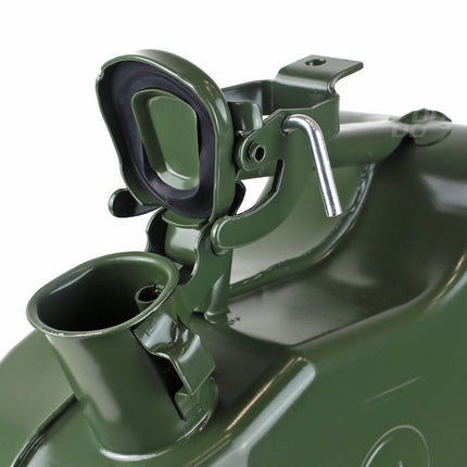 AMiO Metal Jerrycan 10L – UN - Gecertificeerde Metalen Brandstofcan Groen - Stalen Noodopslag Emergency Fuelcan Diesel Benzine - VCTparts.nl