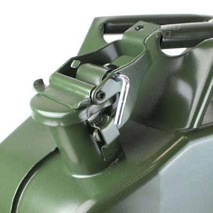 AMiO Metal Jerrycan 20L – UN - Gecertificeerde Metalen Brandstofcan Groen - Stalen Noodopslag Emergency Fuelcan Diesel Benzine - VCTparts.nl