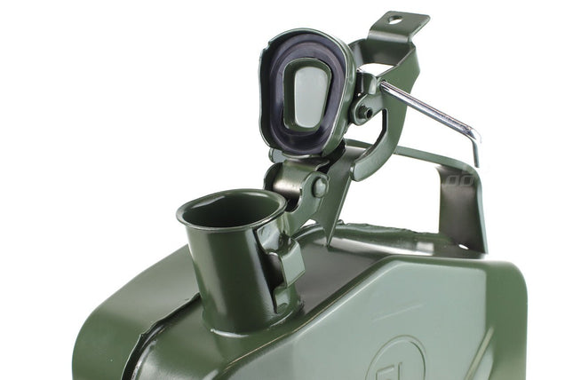 AMiO Metal Jerrycan 5L – UN - Gecertificeerde Metalen Brandstofcan Groen - Stalen Noodopslag Emergency Fuelcan Diesel Benzine - VCTparts.nl